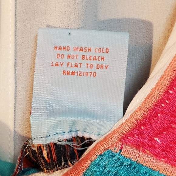 Flying Tomato sleeveless maxi dress, mint green sheer overlay  embroidery Small - Picture 5 of 5